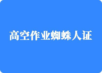 狂操美女大逼逼高空作业蜘蛛人证